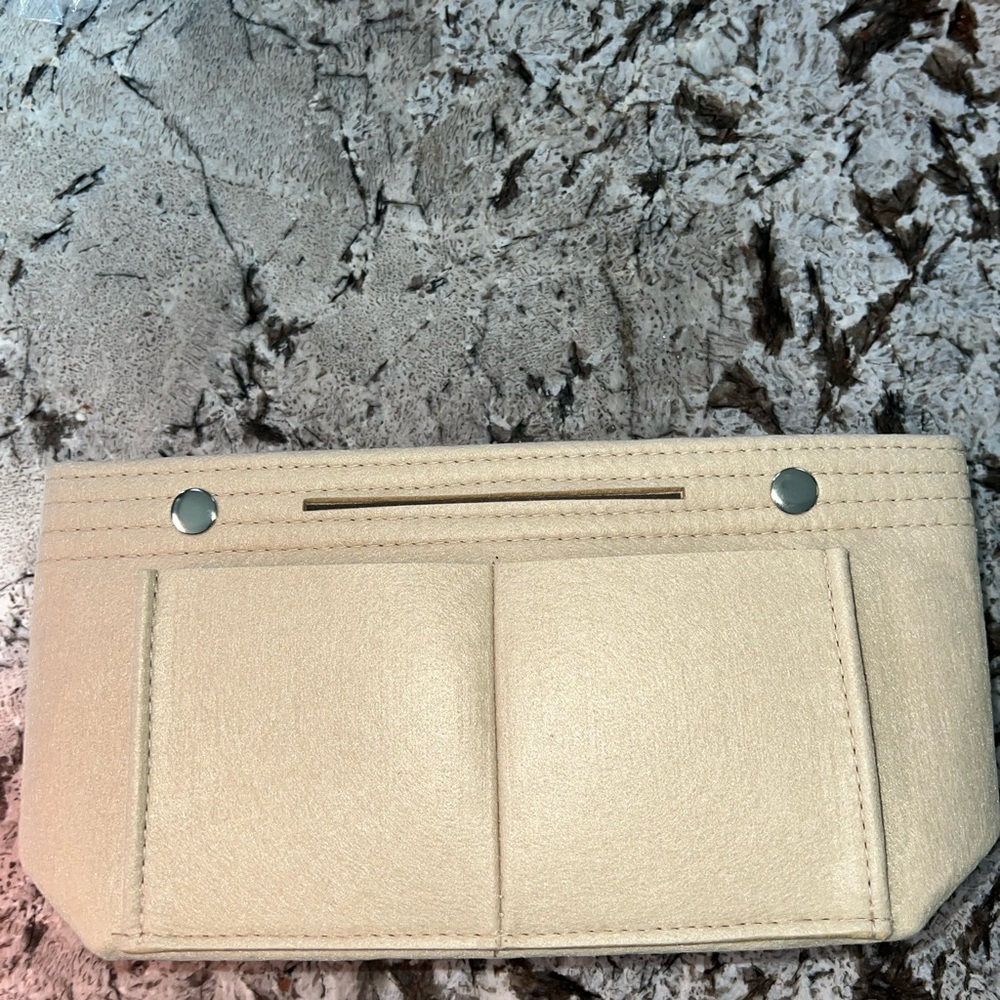 NWT small beige purse organizer
